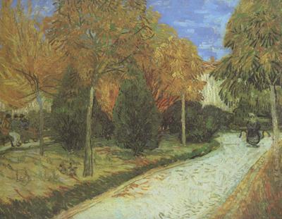 The Public Park at Arles (nn04), Vincent Van Gogh